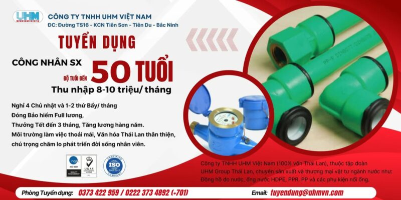Tuyển dụng công nhân sản xuất