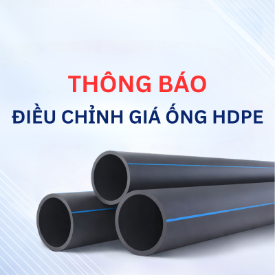 Thông báo điều chỉnh giá ống HDPE
