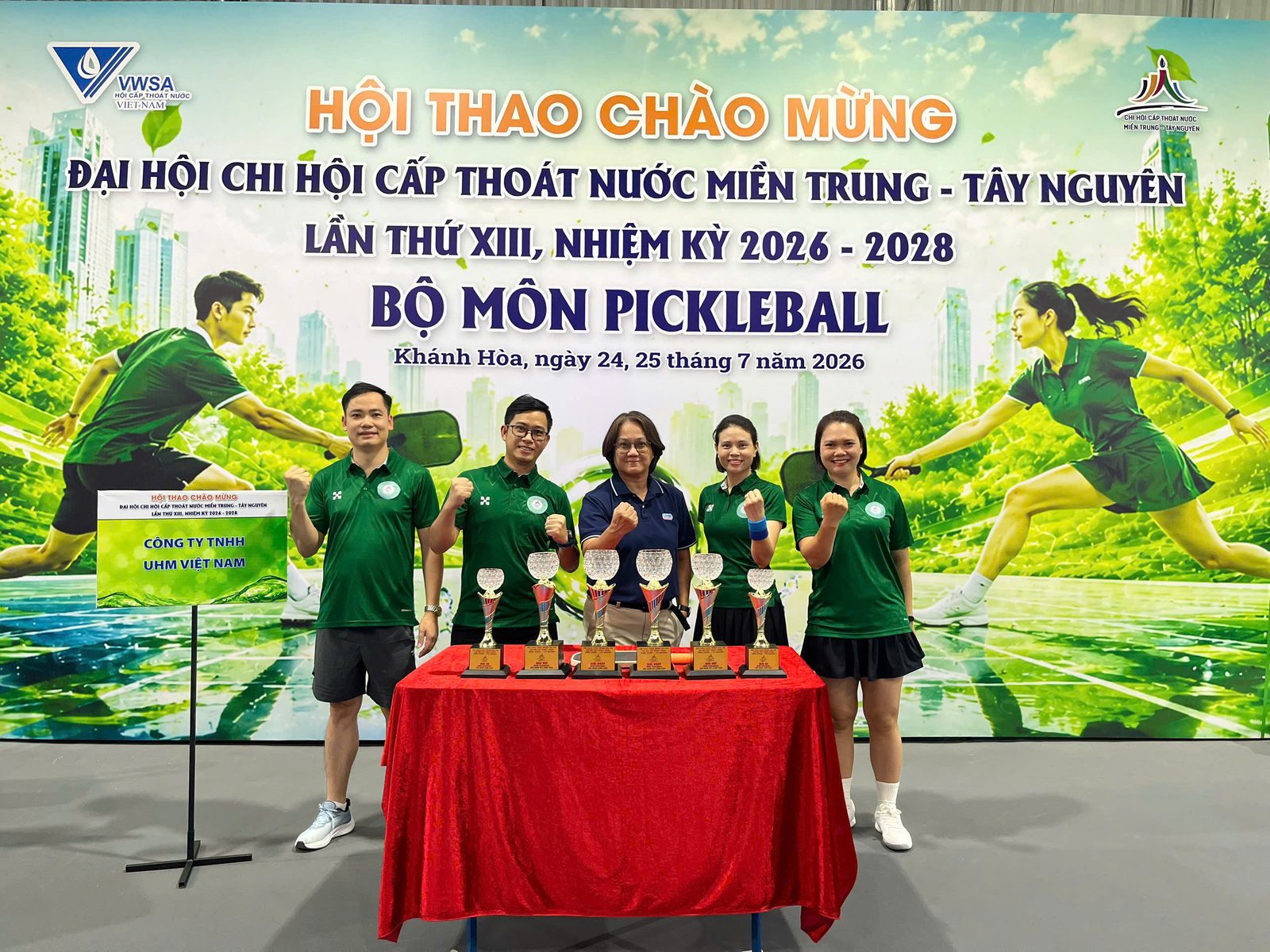 Đội UHM Việt Nam tham gia Hội thao Pickleball tại Đại hội ngành nước năm 2026