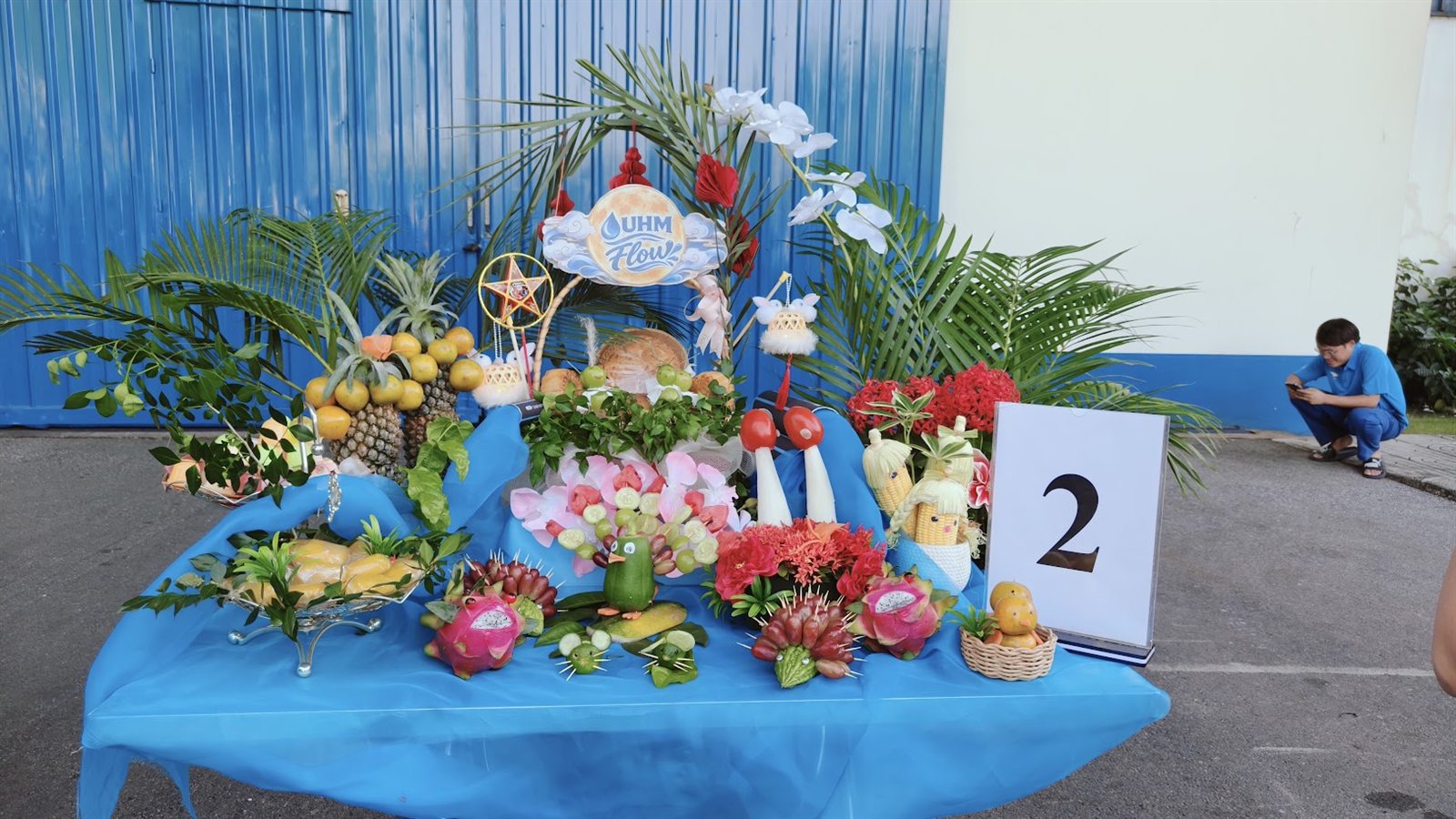 Mâm cỗ Trung thu của đội Văn phòng tại UHM Việt Nam